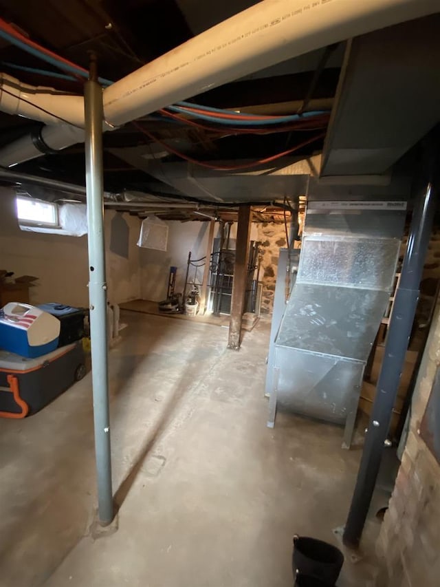 view of basement