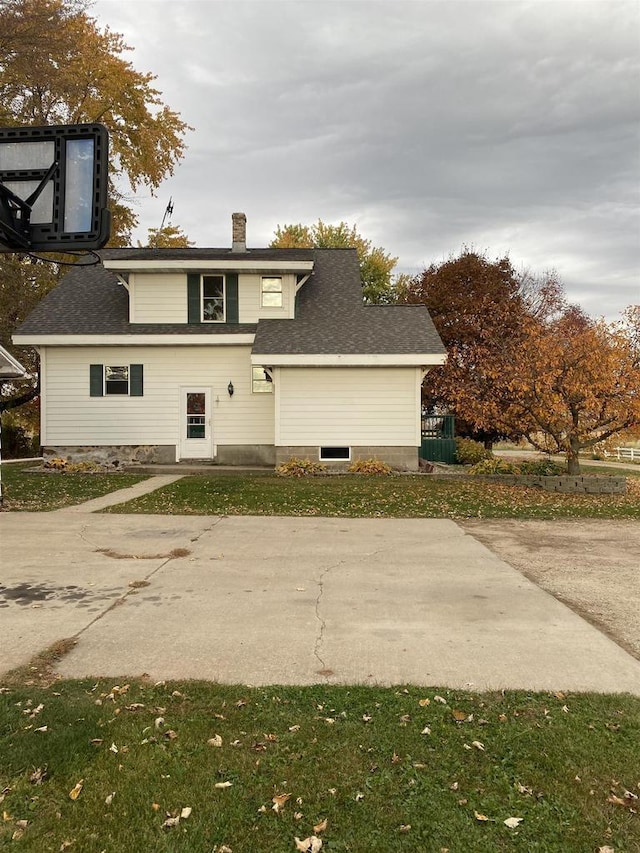 view of rear view of property