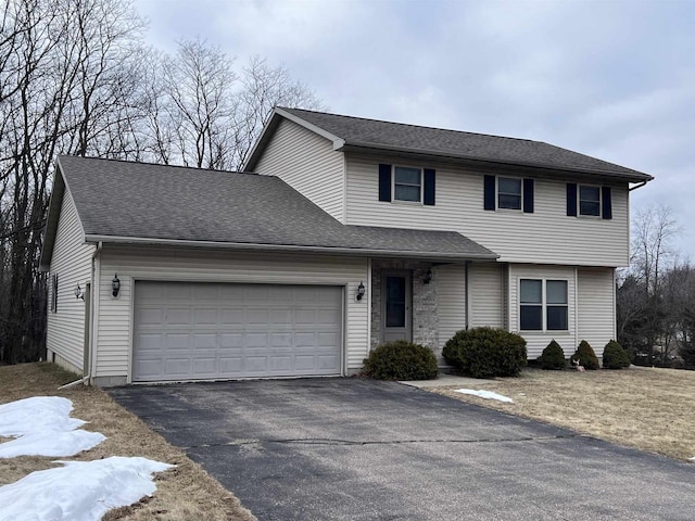 front facade featuring a garage