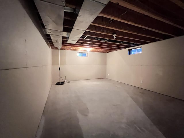 view of basement