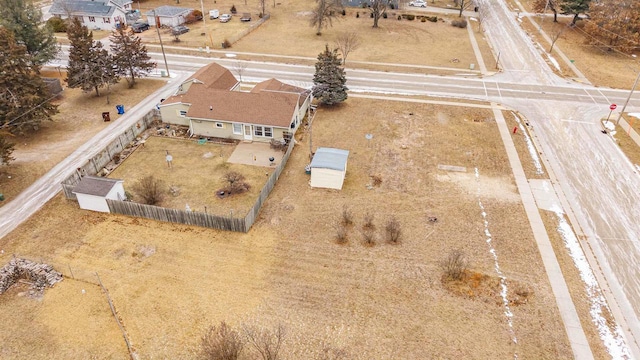 drone / aerial view featuring a rural view