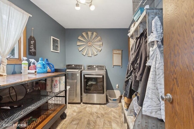 laundry room with washer and clothes dryer