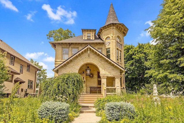 view of victorian home