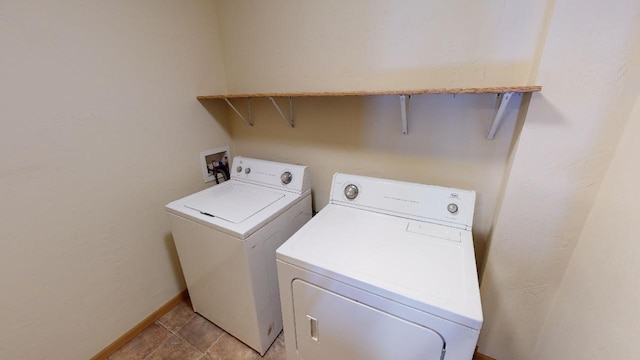 laundry room with independent washer and dryer