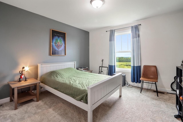 bedroom with carpet flooring