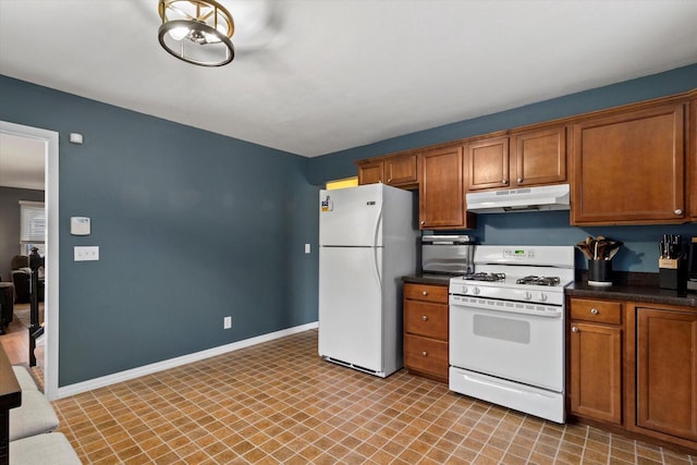 kitchen with white appliances