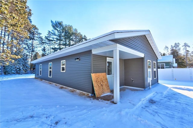 10274 Olker Rd, Hayward, WI 54843 - view of snow covered property