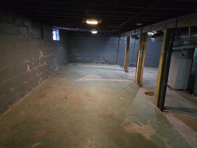 view of basement