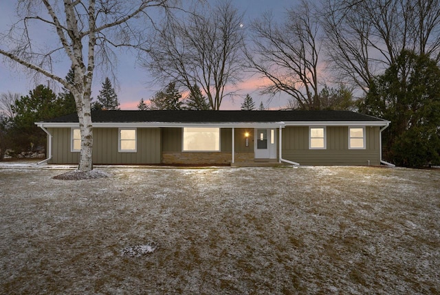 view of ranch-style house