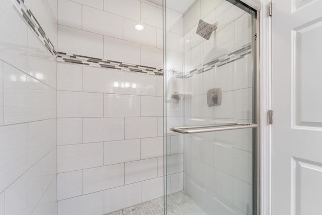 bathroom with walk in shower