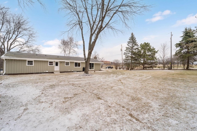 view of rear view of property