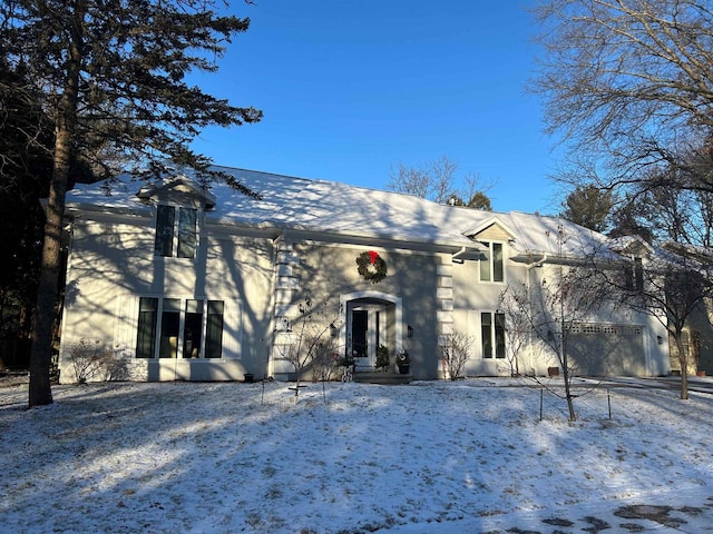 view of front of home featuring a garage