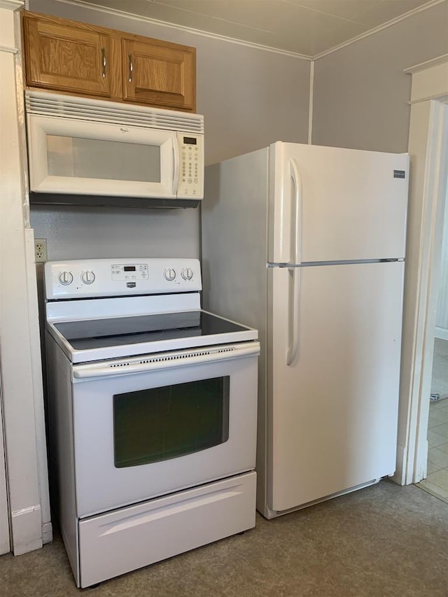 kitchen with white appliances