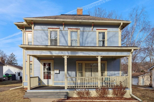 view of front facade with a porch