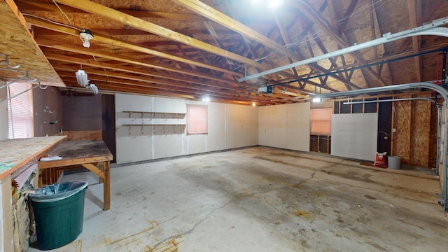 view of basement