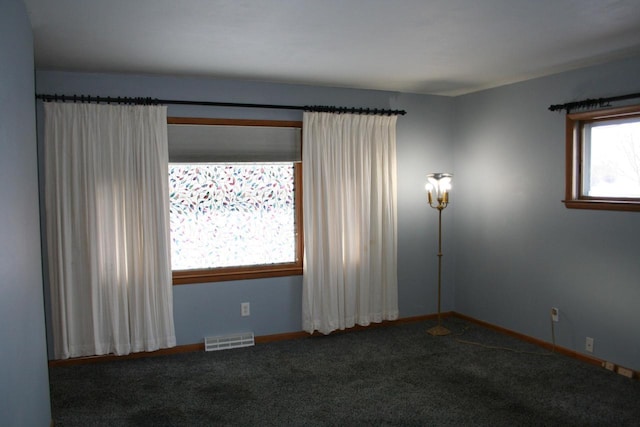 spare room featuring carpet floors