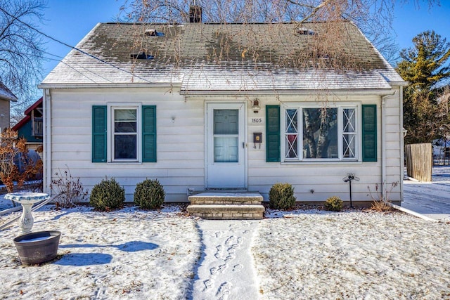 view of front of home