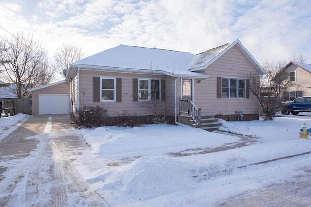 view of front of house featuring a garage