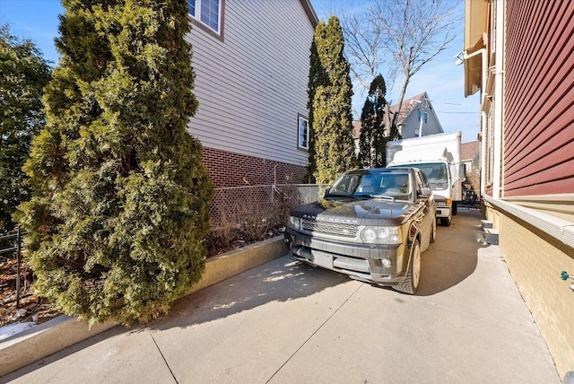 view of vehicle parking