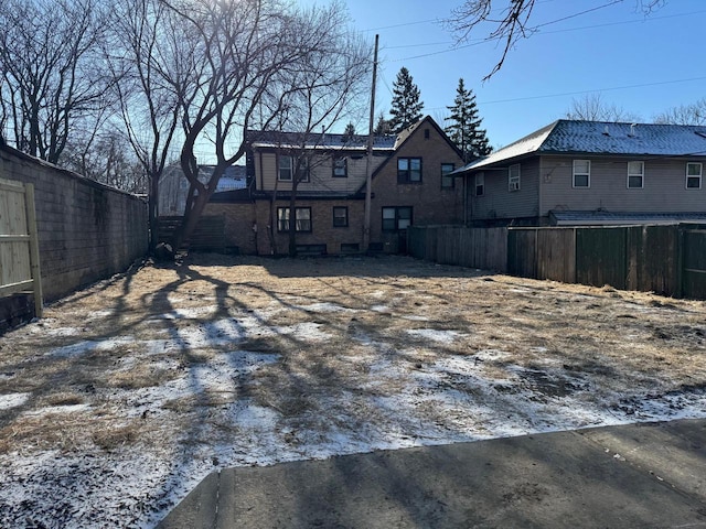 view of rear view of property