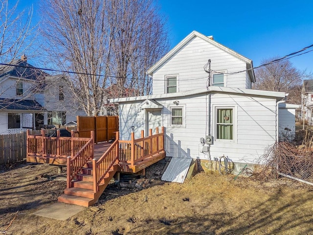 view of rear view of property