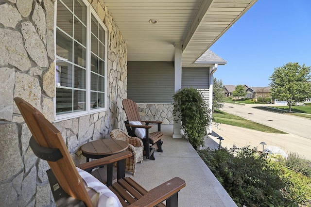 view of patio / terrace featuring covered porch