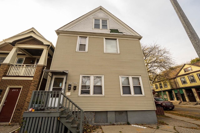 view of rear view of property