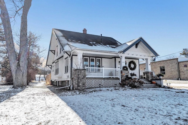 bungalow with covered porch