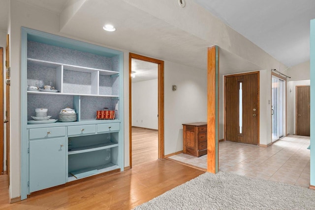 interior space with light wood-type flooring