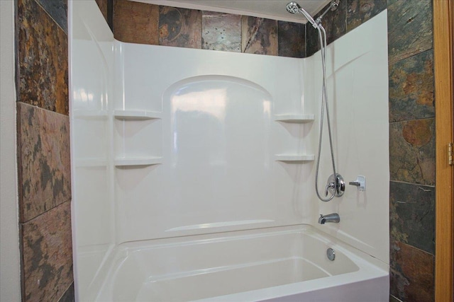 bathroom featuring tub / shower combination