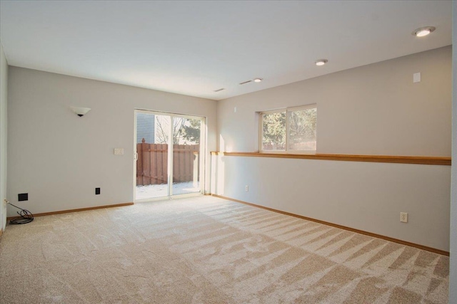 view of carpeted empty room