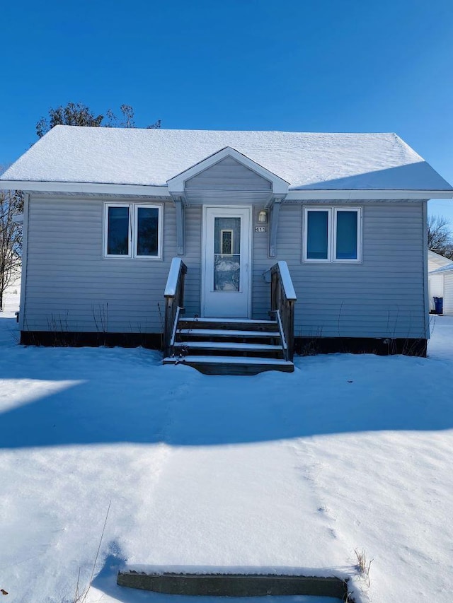 view of front of home