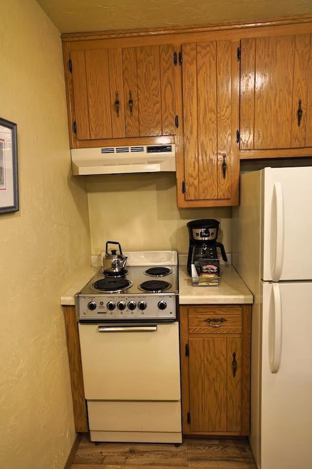 kitchen with white appliances