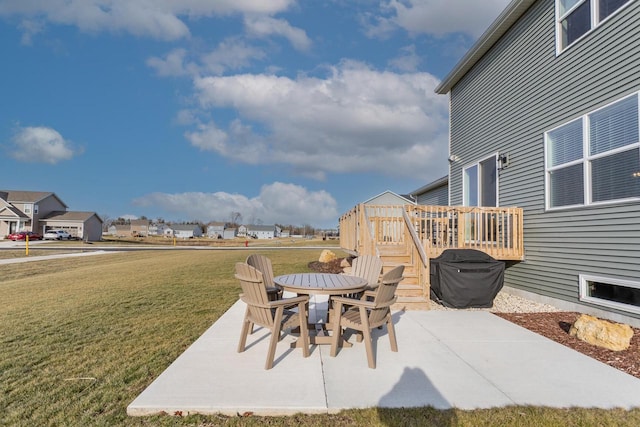 view of patio / terrace with a deck