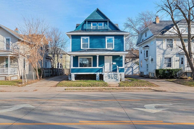 view of front of home featuring a porch