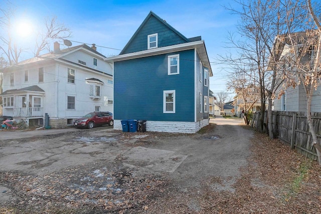 view of rear view of house