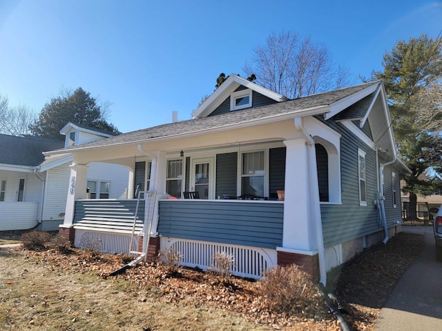 view of front of home with a porch