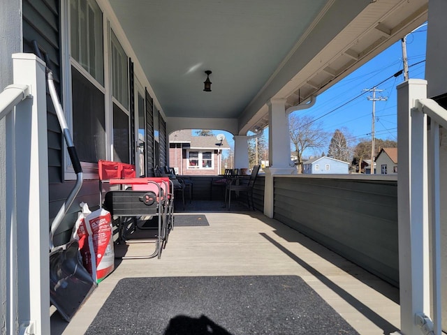 view of patio with a porch