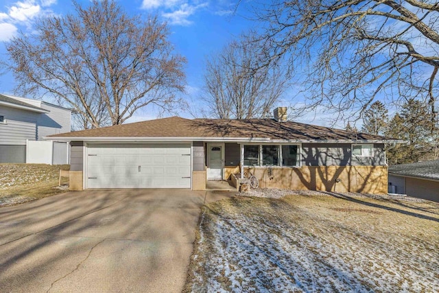 view of front of home featuring a garage