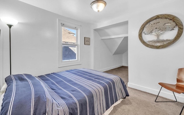 bedroom with carpet floors