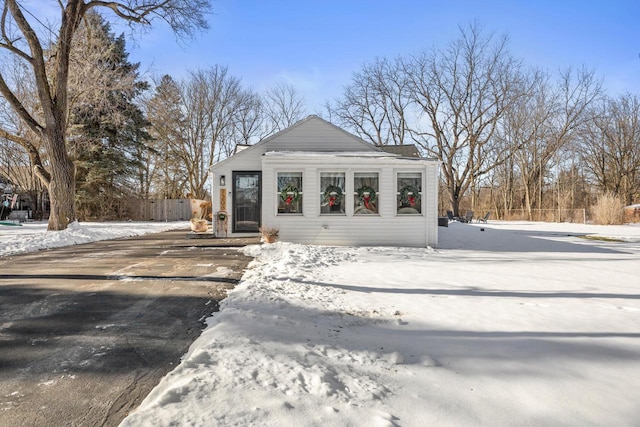 view of front of home