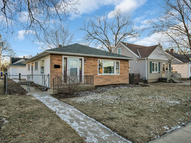 view of bungalow-style home