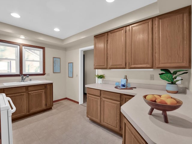 kitchen with sink and stove