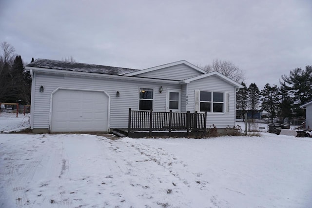 ranch-style house with a garage