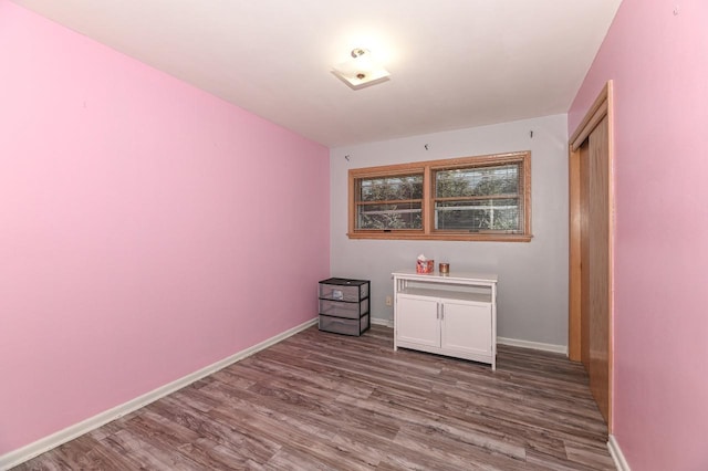 interior space with wood-type flooring