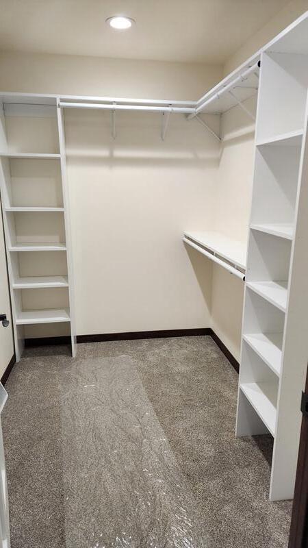 spacious closet with carpet flooring