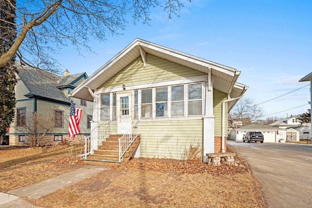 view of bungalow-style house