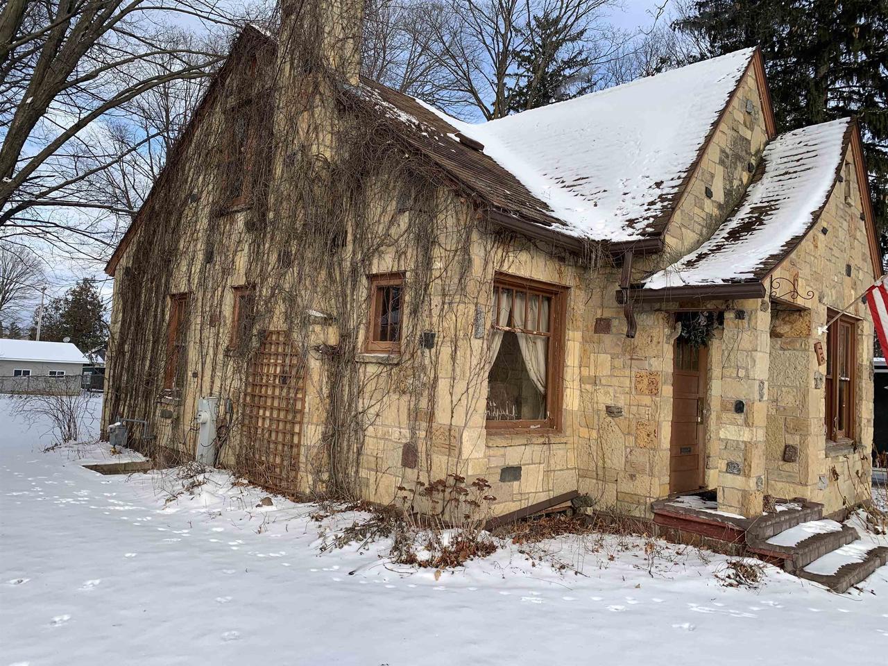 view of snowy exterior