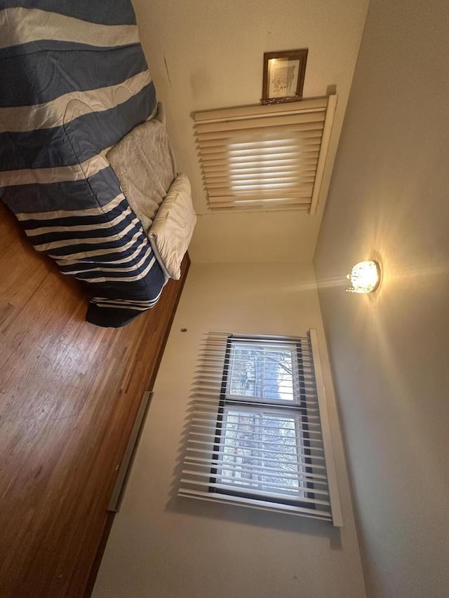 unfurnished bedroom with wood-type flooring