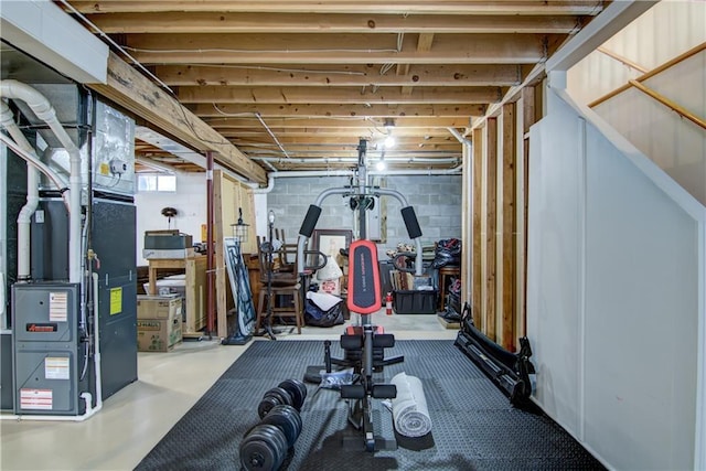 view of workout room